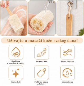 Prirodna lufa četka - Prirodan piling bez hemije – koža kao posle spa tretmana