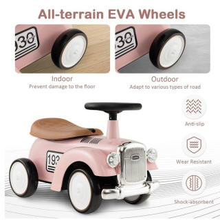 Pink Old Timer - Dečija Old Timer guralica sa pregradom za igračke