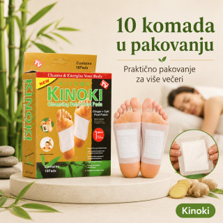 Kinoki flasteri za stopala za opuštanje tokom noći – 10 komada