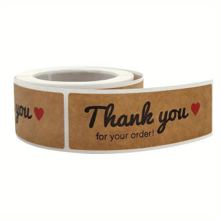 Thank you for your order - dekorativni stikeri zahvalnice u rolni