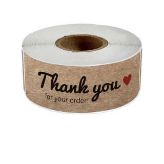 Thank you for your order - dekorativni stikeri zahvalnice u rolni