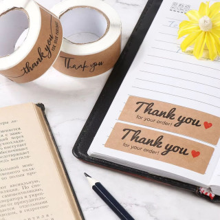Thank you for your order - dekorativni stikeri zahvalnice u rolni