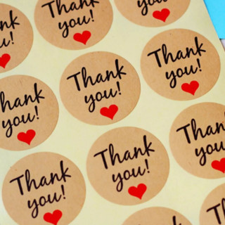 Thank you - set od 12 stiker nalepnica zahvalnica