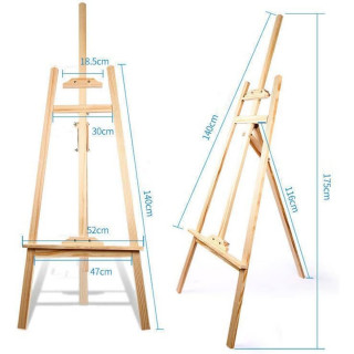 Podesivi štafelaj - drveni slikarski stalak 