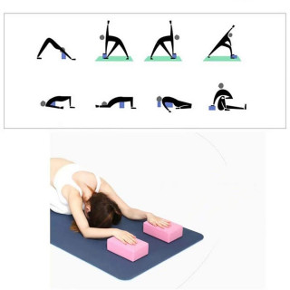 Yoga blok - sunđerasta cigla za jogu