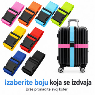 Podesivi sigurnosni kaiš za kofer – lakše prepoznavanje i zaštita prtljaga