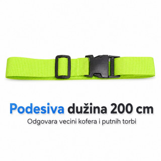 Podesivi sigurnosni kaiš za kofer – lakše prepoznavanje i zaštita prtljaga