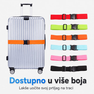 Podesivi sigurnosni kaiš za kofer – lakše prepoznavanje i zaštita prtljaga