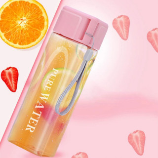 PURE WATER Cup - Transparentna četvrtasta flašica za vodu