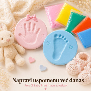 Penasta masa za otisak bebe – Baby Print uspomena