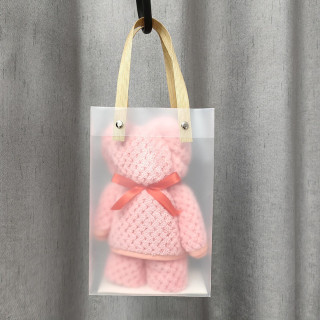 Meki peškir u obliku roze medvedića + poklon kesa