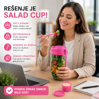 Salad Cup - Ponesi zdrav obrok bilo gde – bez prosipanja i muke