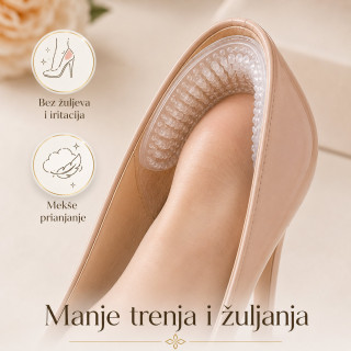 Set 3 para providnih silikonskih uložaka za petu – stabilniji korak bez klizanja