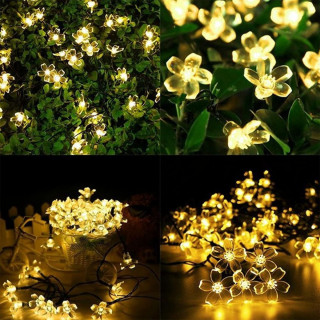 Floral solar lights – Prolećne cvetne LED lampice 6,5m