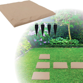 Ubodna PVC ploča za dvorište 40x40 cm - za stazu u imitaciji kamena