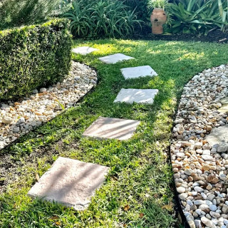 Ubodna PVC ploča za dvorište 40x40 cm - za stazu u imitaciji kamena