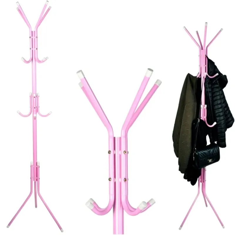 Pink moderni čiviluk sa 9 kuka