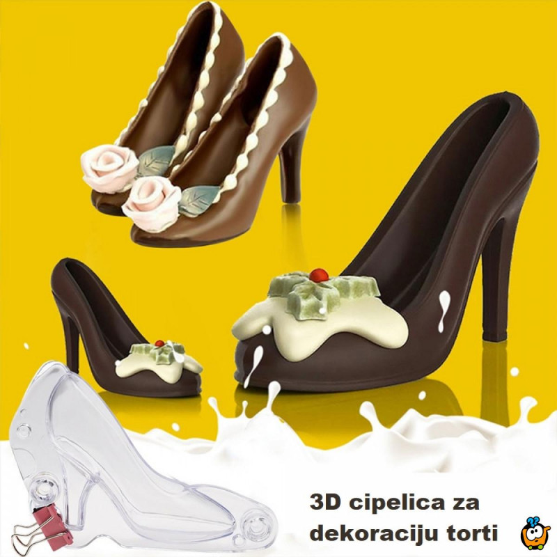 3D Candy Shoe - Modla za pravljenje čokoladnih cipelica