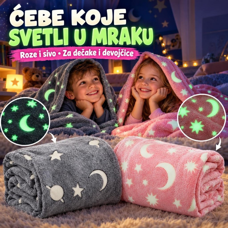 Magično ćebe koje svetli u mraku - Magična toplina i nežni sjaj