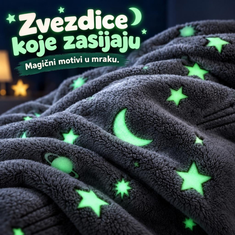 Magično ćebe koje svetli u mraku - Magična toplina i nežni sjaj