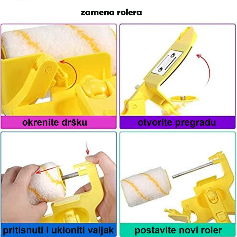 Valjak za precizno krečenje sa podesivom drškom