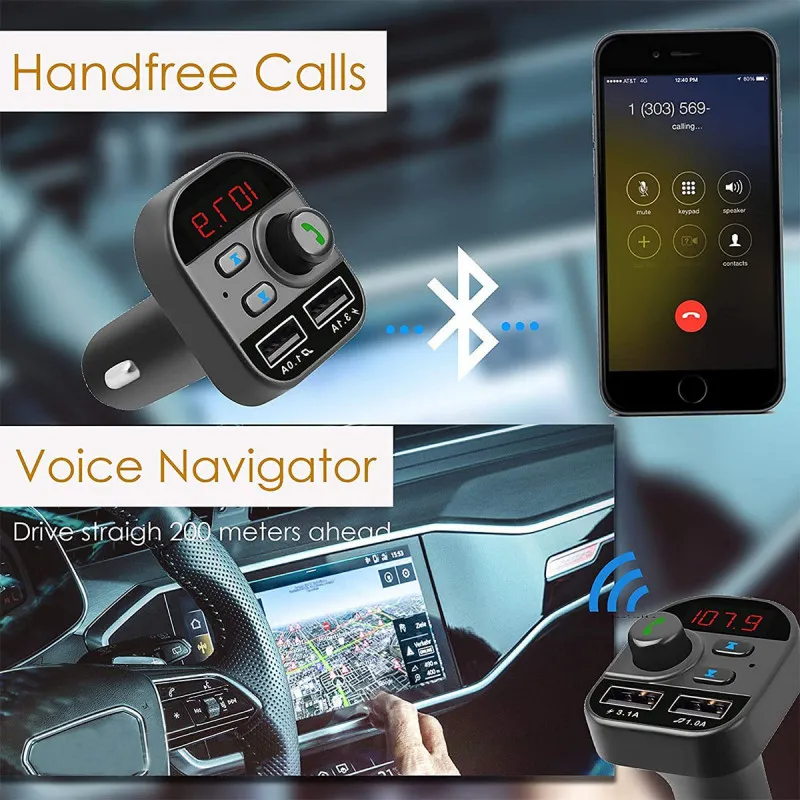 CAR 805E transmiter - za bezbedne razgovore i slušanje muzike u automobilu