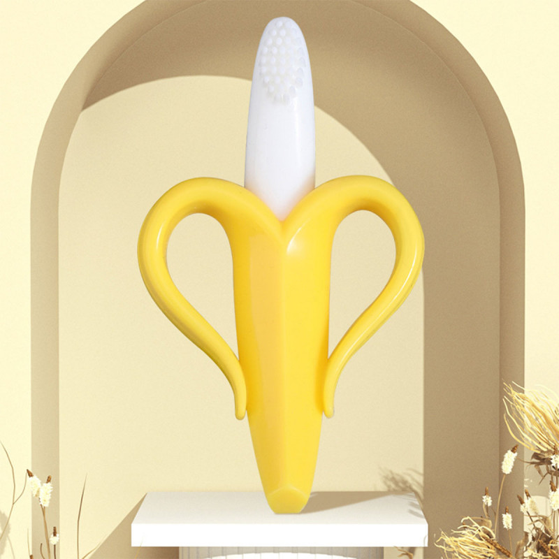 Banana četkica za masiranje bebinih desni 
