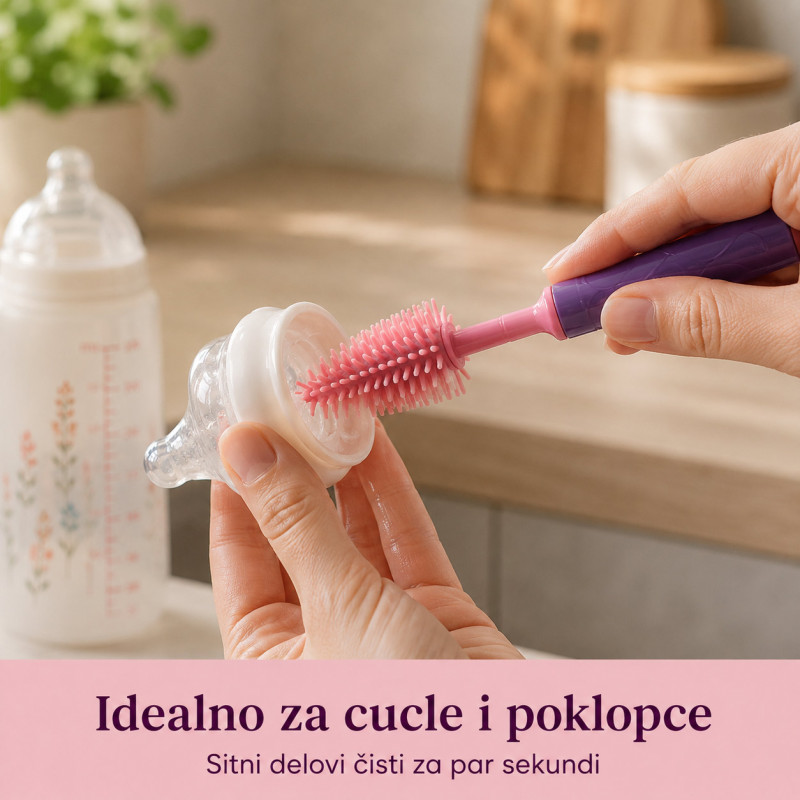 Praktični set za pranje flašica i čaša – za svaki ugao koji sunđer ne može da dohvati
