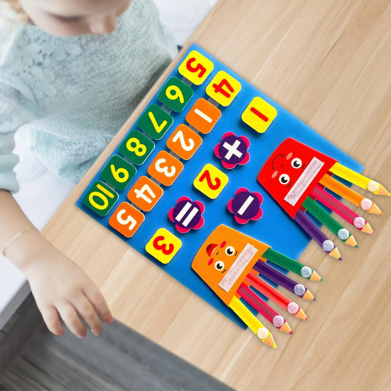 Early education -  tabla od filca za učenje matematike