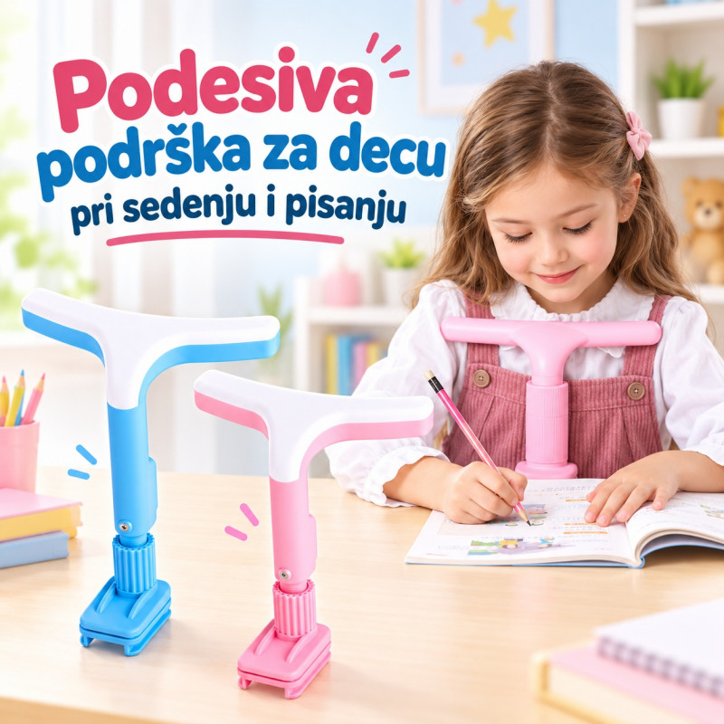 Podesiva podrška za decu pri sedenju i pisanju