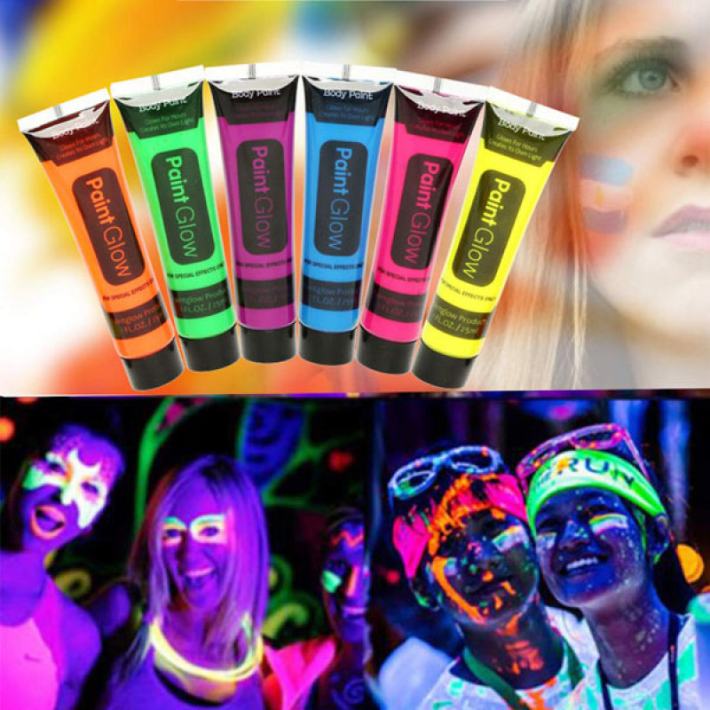 Neon Face Paint – 6 boja za oslikavanje kože koje svetle u mraku