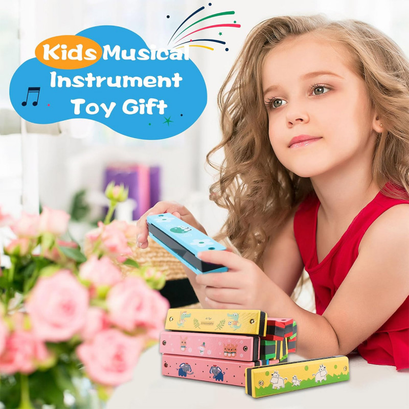 Cartoon Baby - Drvena usna harmonika za decu