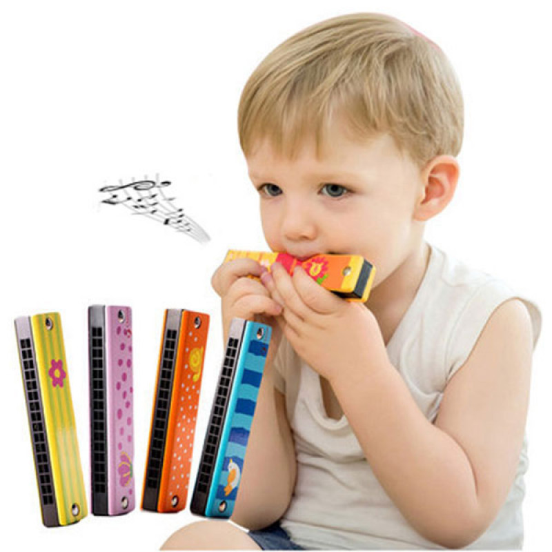 Cartoon Baby - Drvena usna harmonika za decu