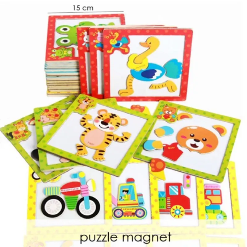  Magnetic puzzle - Kreativne magnetne puzzle za decu 