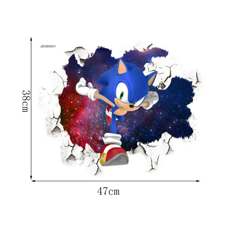 The Hedgehog in action - Sonik u akciji veliki PVC stiker