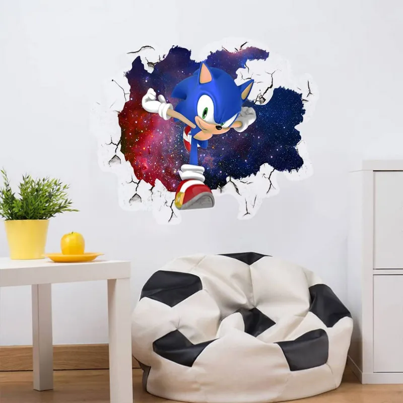 The Hedgehog in action - Sonik u akciji veliki PVC stiker