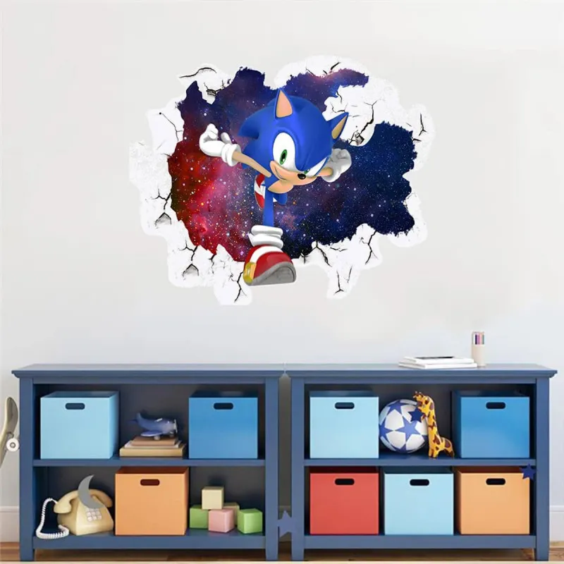 The Hedgehog in action - Sonik u akciji veliki PVC stiker