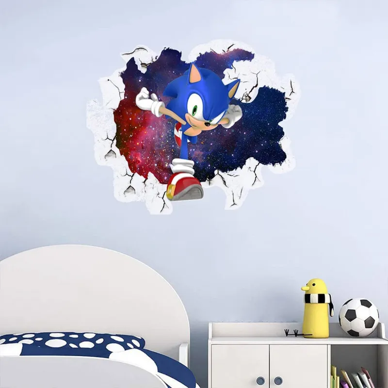 The Hedgehog in action - Sonik u akciji veliki PVC stiker