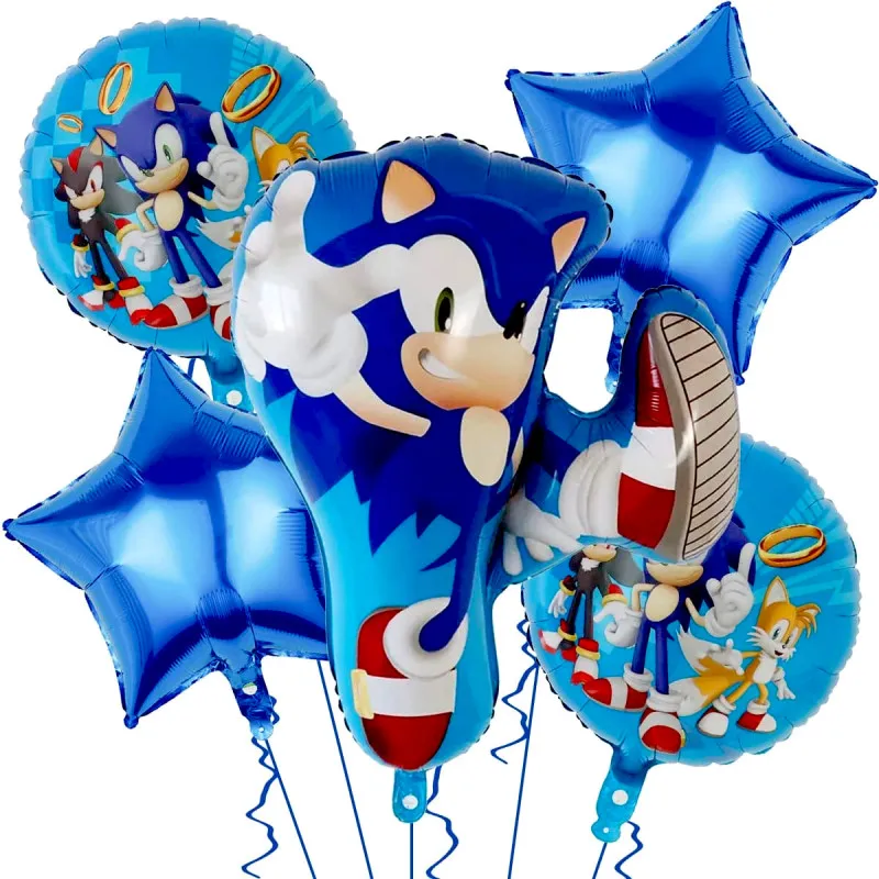 Round Sonic Baloon - Okrugli dečiji balon sa likovima iz Sonika