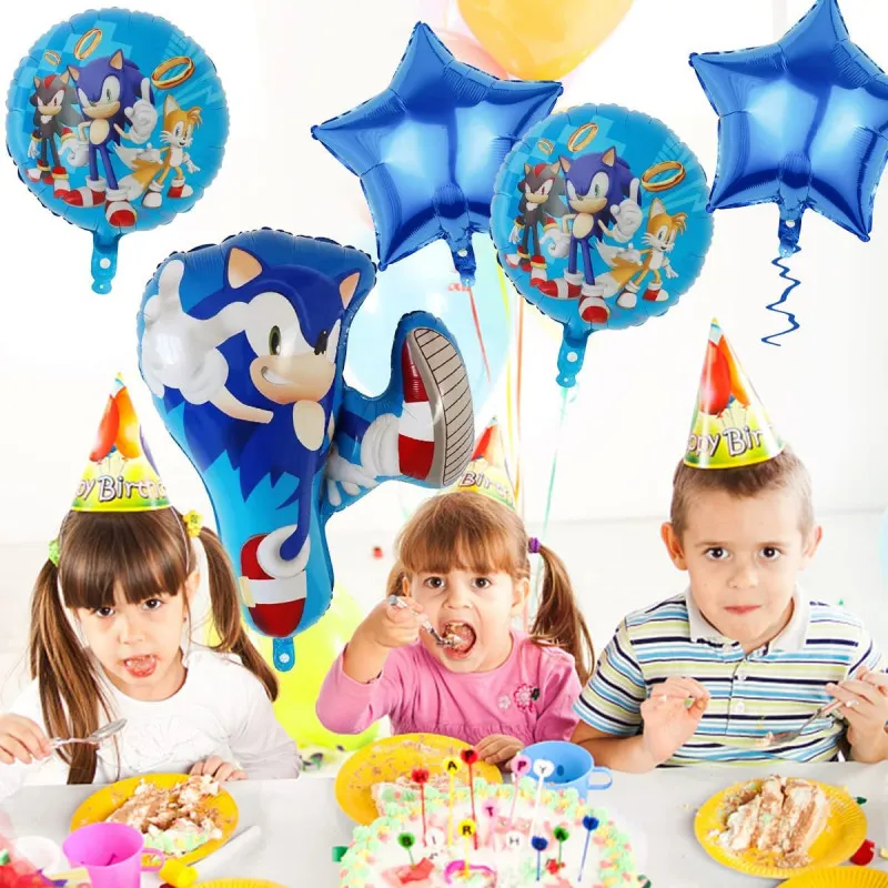 Round Sonic Baloon - Okrugli dečiji balon sa likovima iz Sonika