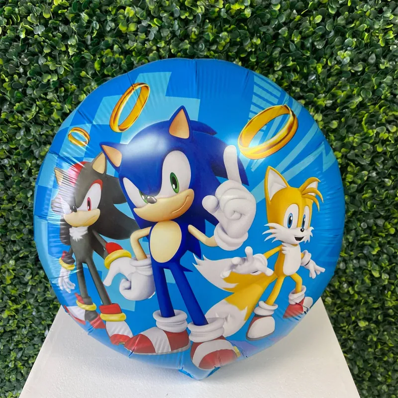 Round Sonic Baloon - Okrugli dečiji balon sa likovima iz Sonika
