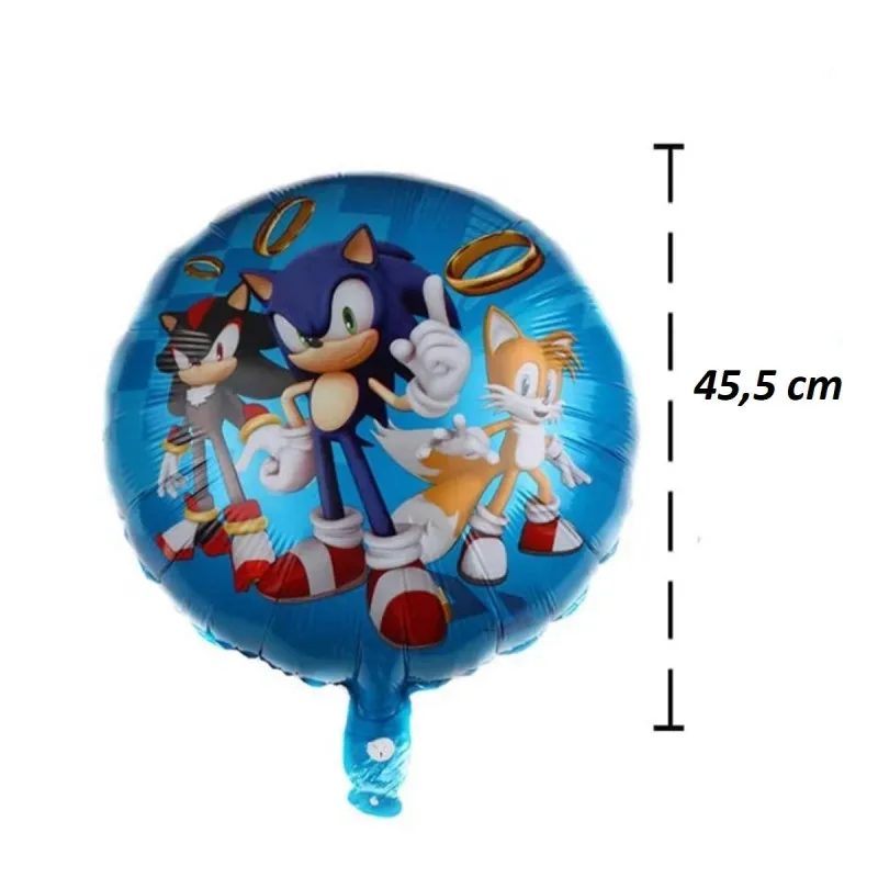 Round Sonic Baloon - Okrugli dečiji balon sa likovima iz Sonika