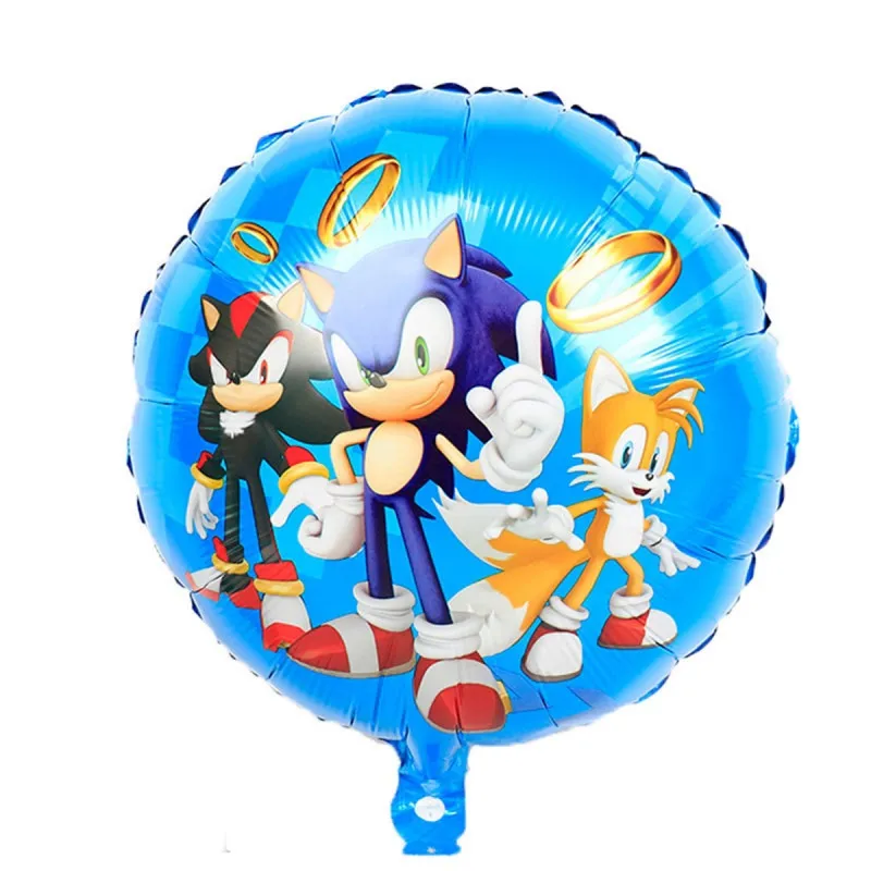Round Sonic Baloon - Okrugli dečiji balon sa likovima iz Sonika