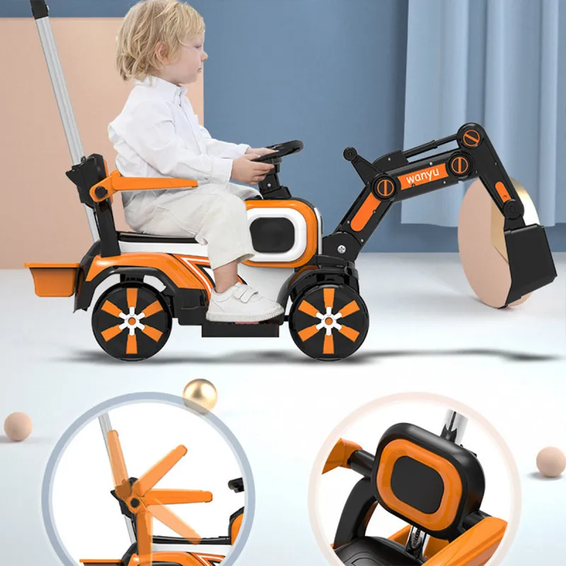 Kids Excavator - Veliki dečiji bager guralica za vožnju