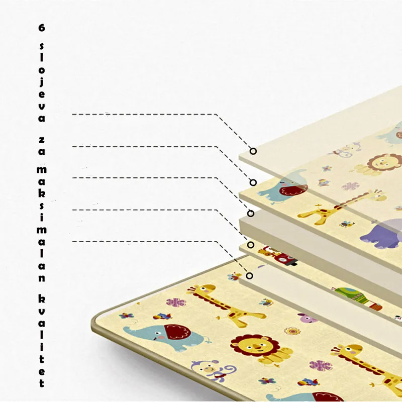 Baby play mat - udobna podna prostirka za bebe u poklon pakovanju