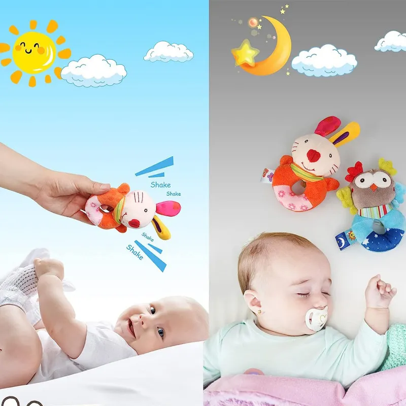 Plišana zvečka - igračka za bebe