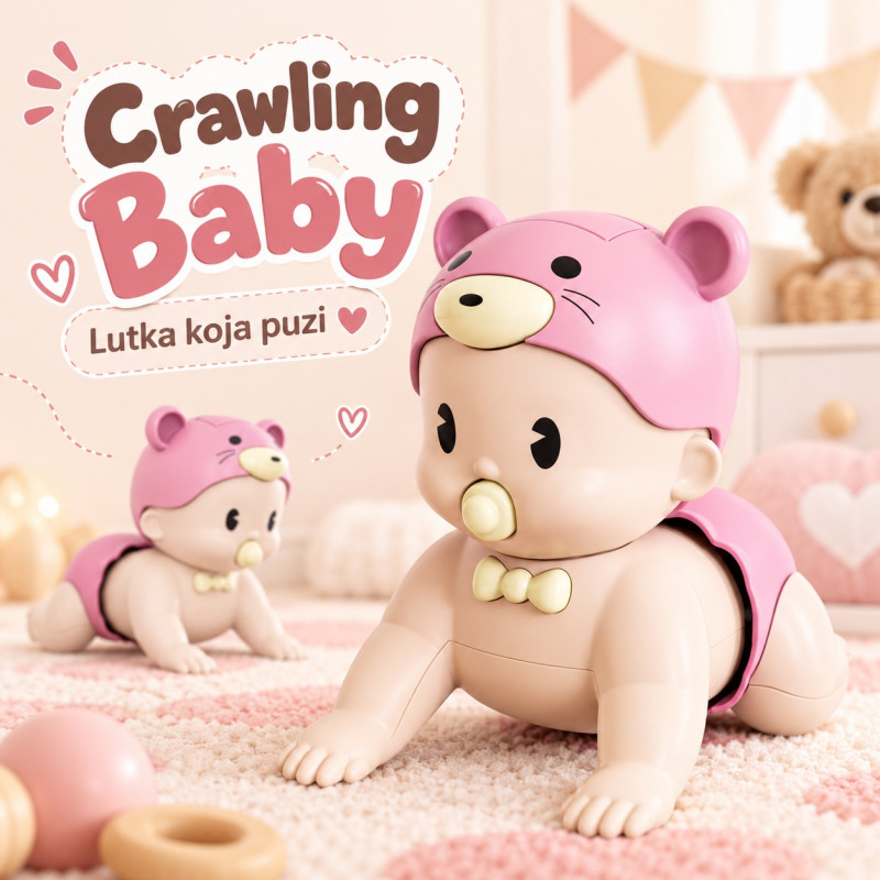 Crawling baby - lutka koja puzi