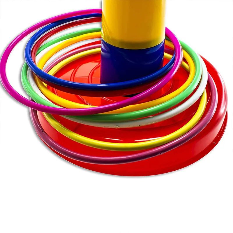 Dečija igračka - Šarena kula sa prstenovima za nabacivanje 