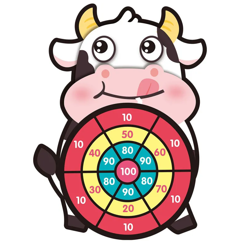 Dečiji pikado sa lepljivim lopticama - Animal dart board