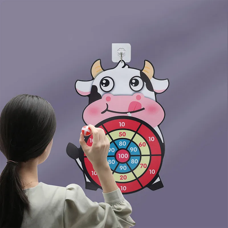 Dečiji pikado sa lepljivim lopticama - Animal dart board